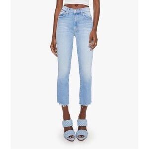 MOTHER Insider Crop Step Fray LIT